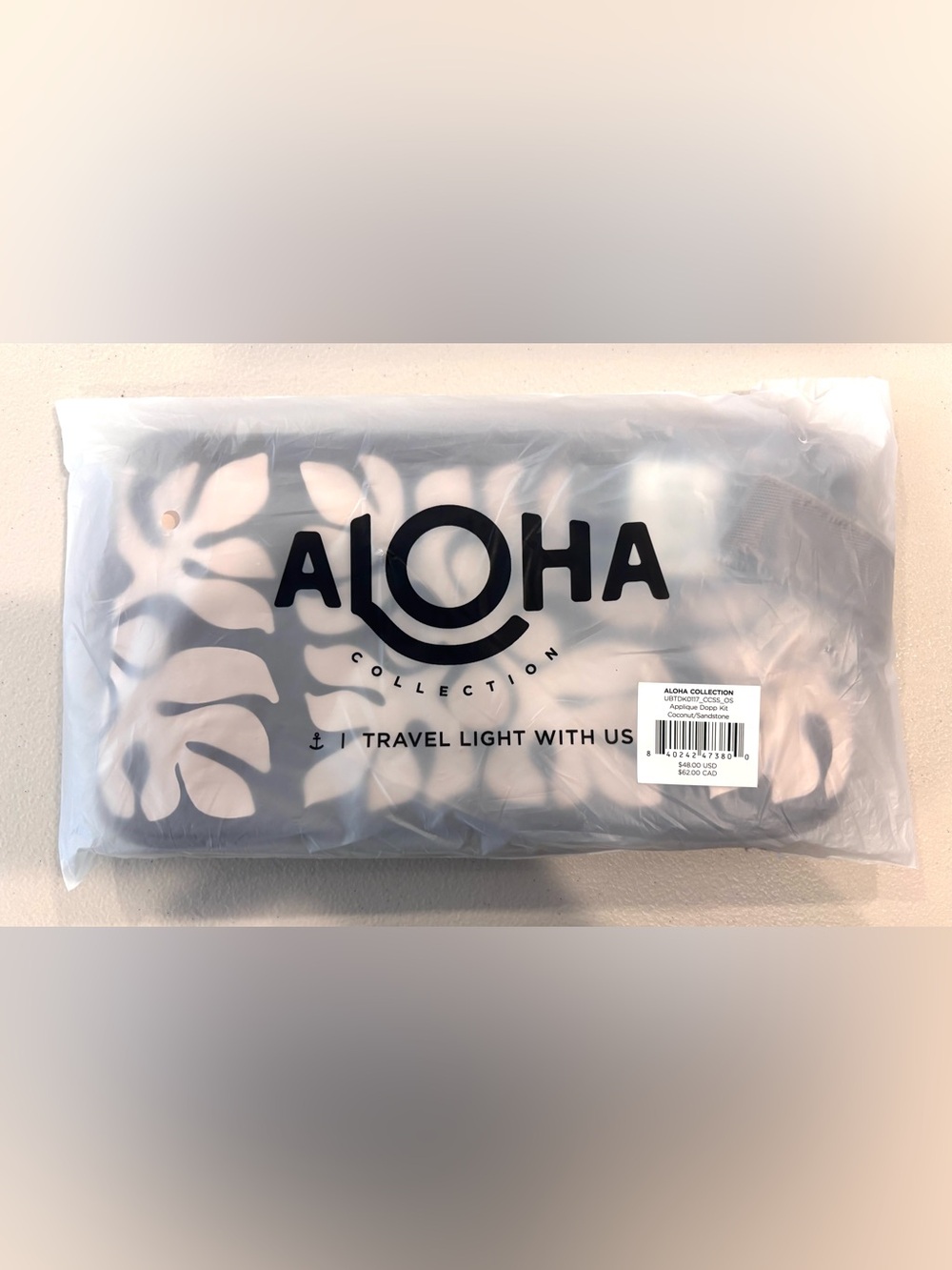 Aloha Collection Brown & Cream Dopp Kit